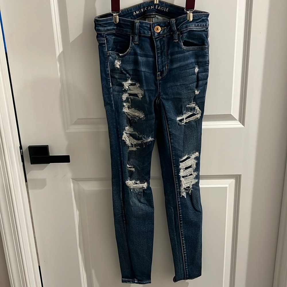Next Level Stretch American Eagle High Rise Skinny Jeans